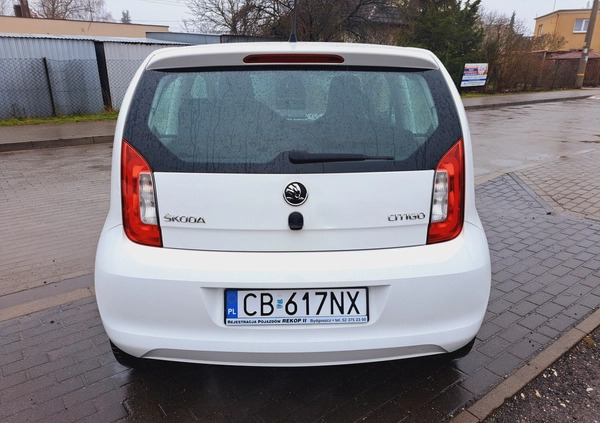 Skoda Citigo cena 17900 przebieg: 155000, rok produkcji 2014 z Bydgoszcz małe 56